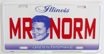 Mr Norm Illinois Replica License Plate